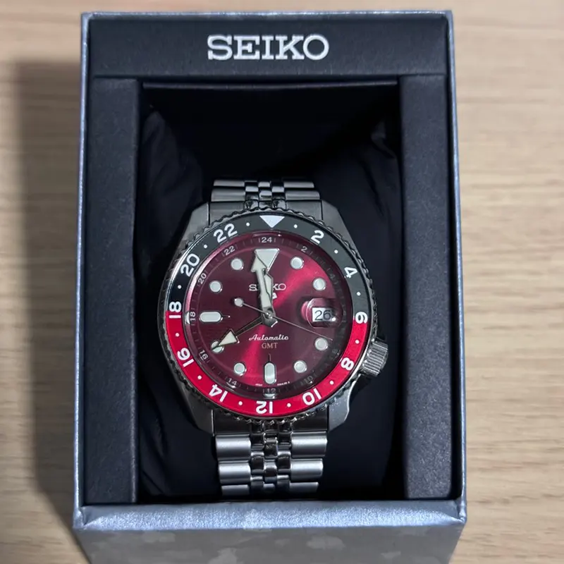 Seiko 5 Sports GMT  LIMITED EDITION Red Passion Men’s Watch- SSK031K1